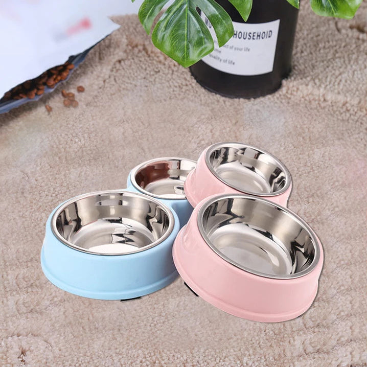 Comedouro e bebedouro inox Duplo